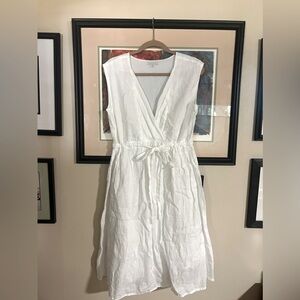 Garnet Hill white linen dress